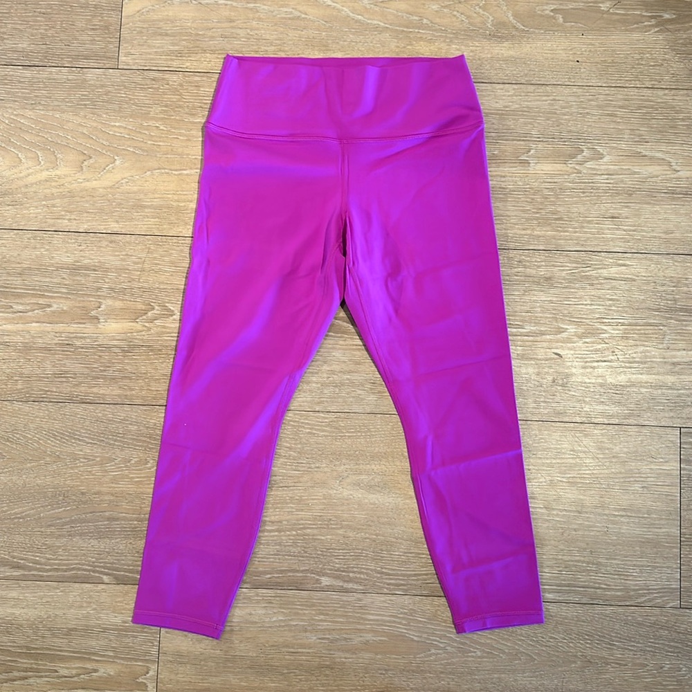 Athleta Leggings L Large NEON PURPLE NEW